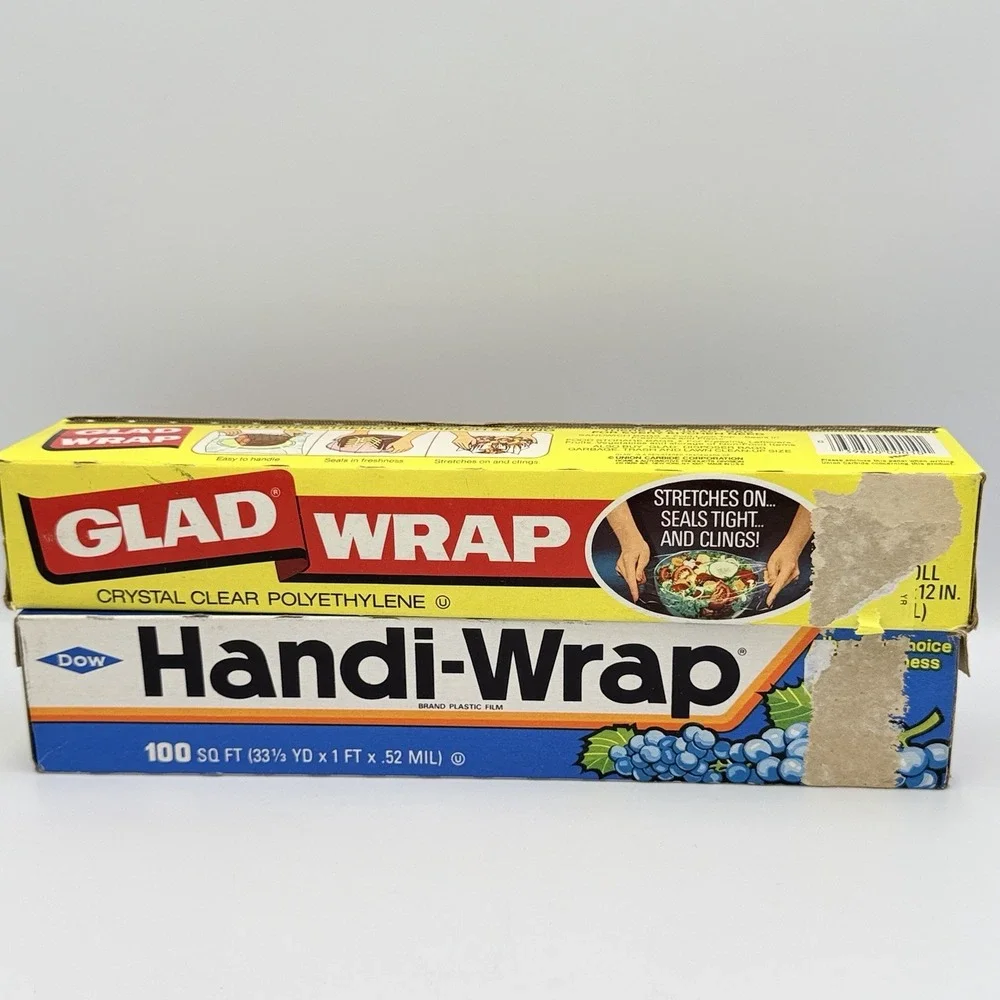 Glad Wrap vintage plastic each